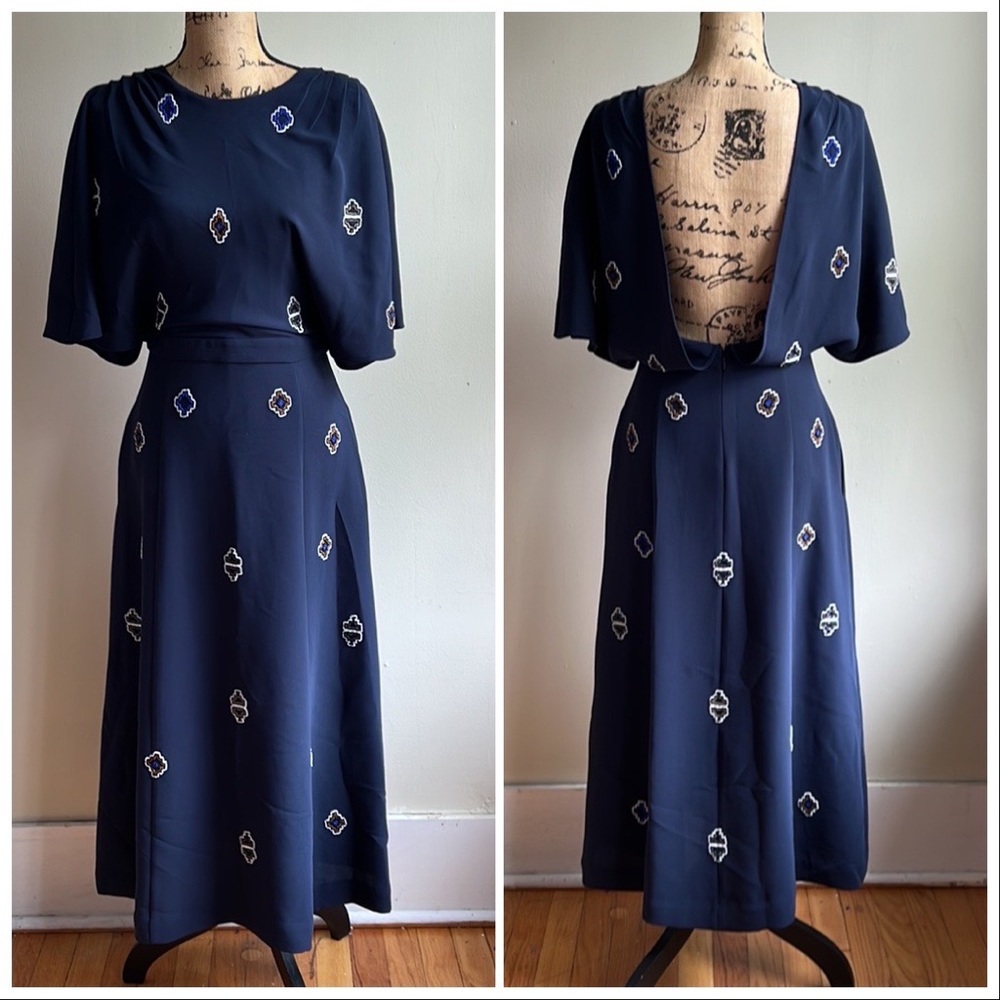 & Other Stories blue beaded dress 8